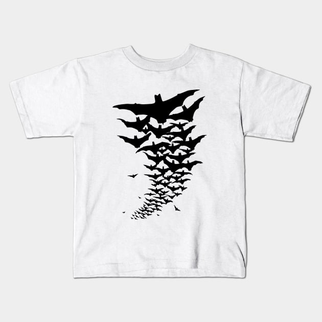 bats swarm Kids T-Shirt by Qualityshirt